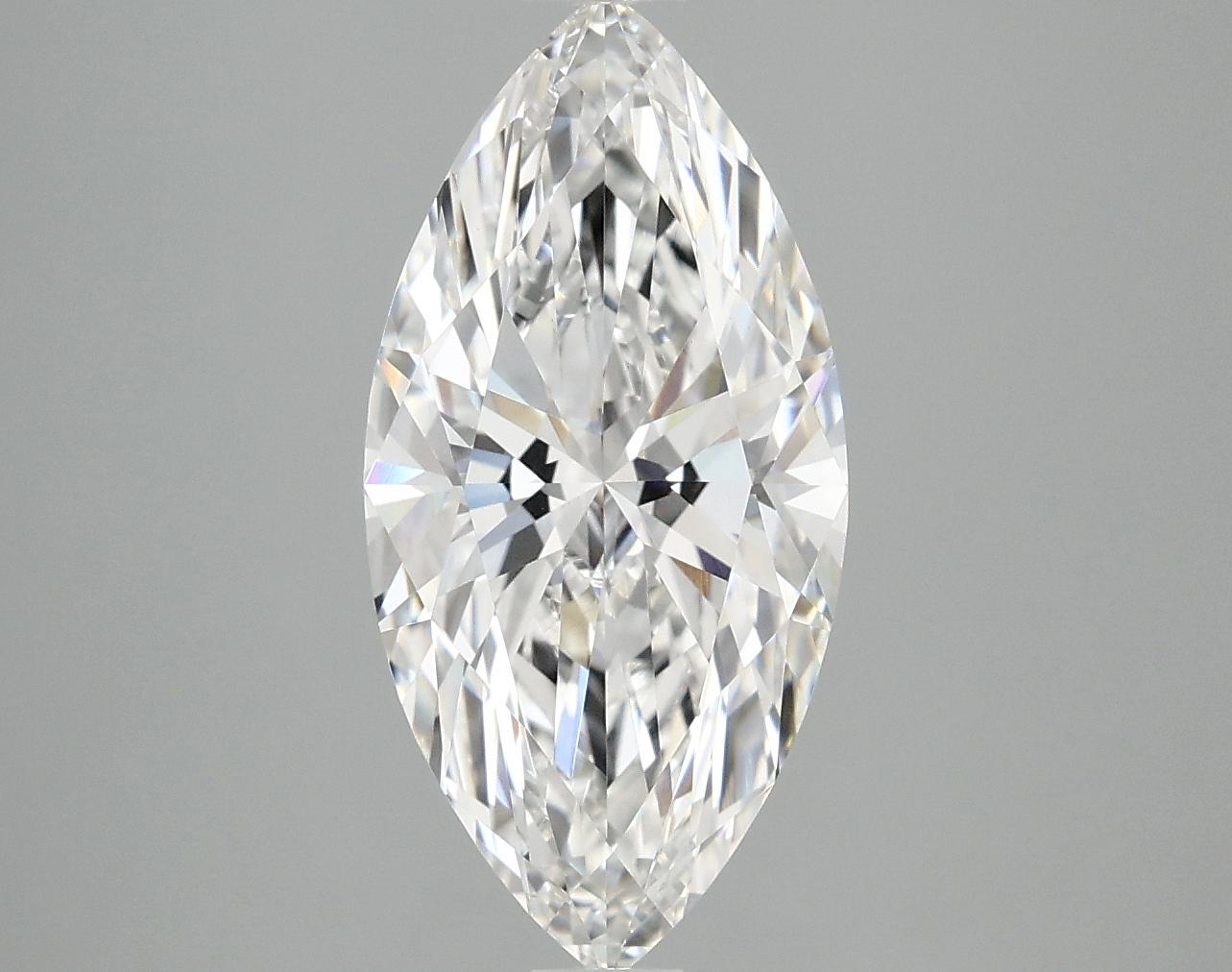 3.09 Carat Marquise Shaped Ideal Cut VVS2 IGI Certified Lab Grown Diamond