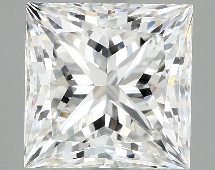 4.05 Carat Princess Shaped Ideal Cut VVS2 IGI Certified Lab Grown Diamond