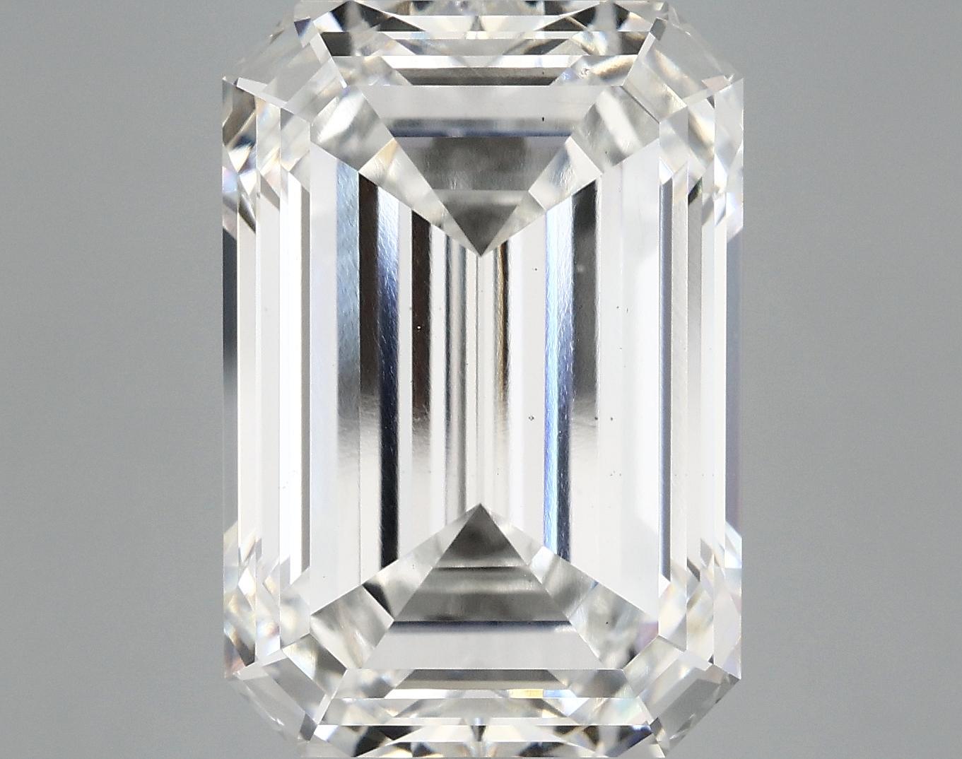 12.46 Carat Emerald Shaped Ideal Cut VS2 IGI Certified Lab Grown Diamond