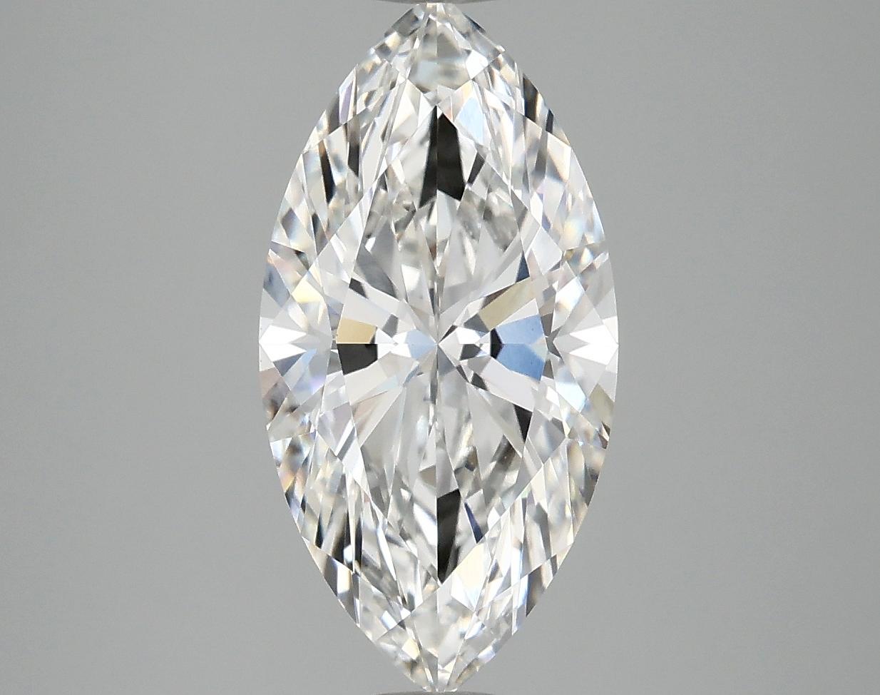 3.07 Carat Marquise Shaped Ideal Cut VVS2 IGI Certified Lab Grown Diamond