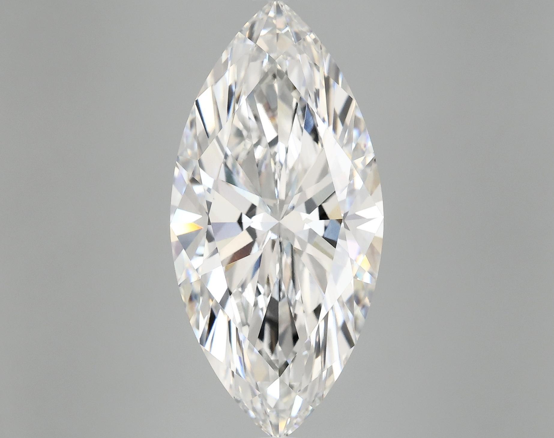 8.12 Carat Marquise Shaped Excellent Cut VVS2 IGI Certified Lab Grown Diamond