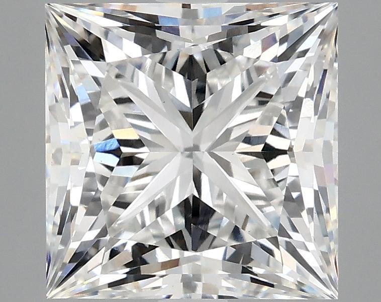 4.14 Carat Princess Shaped Ideal Cut VVS2 IGI Certified Lab Grown Diamond