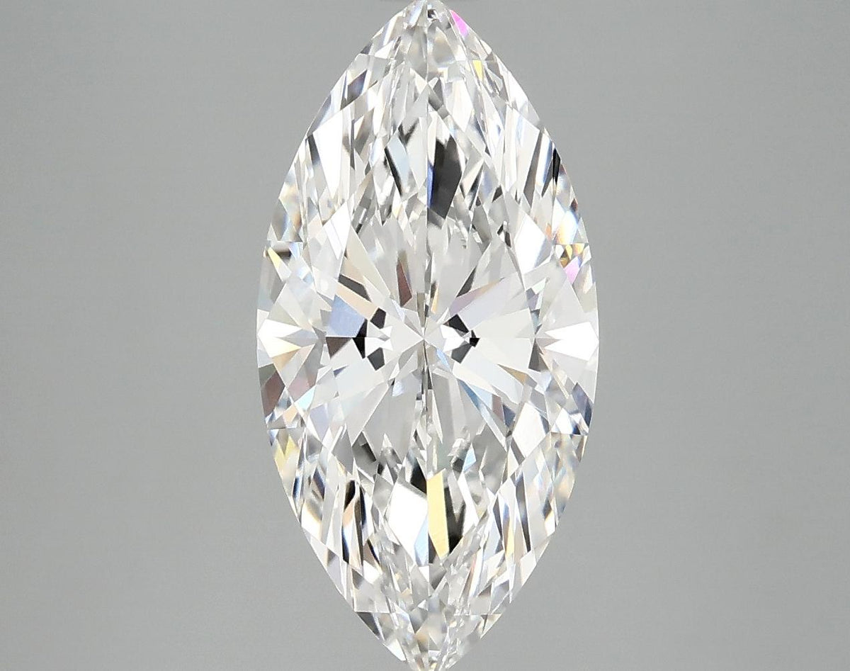 3.09 Carat Marquise Shaped Ideal Cut VVS2 IGI Certified Lab Grown Diamond