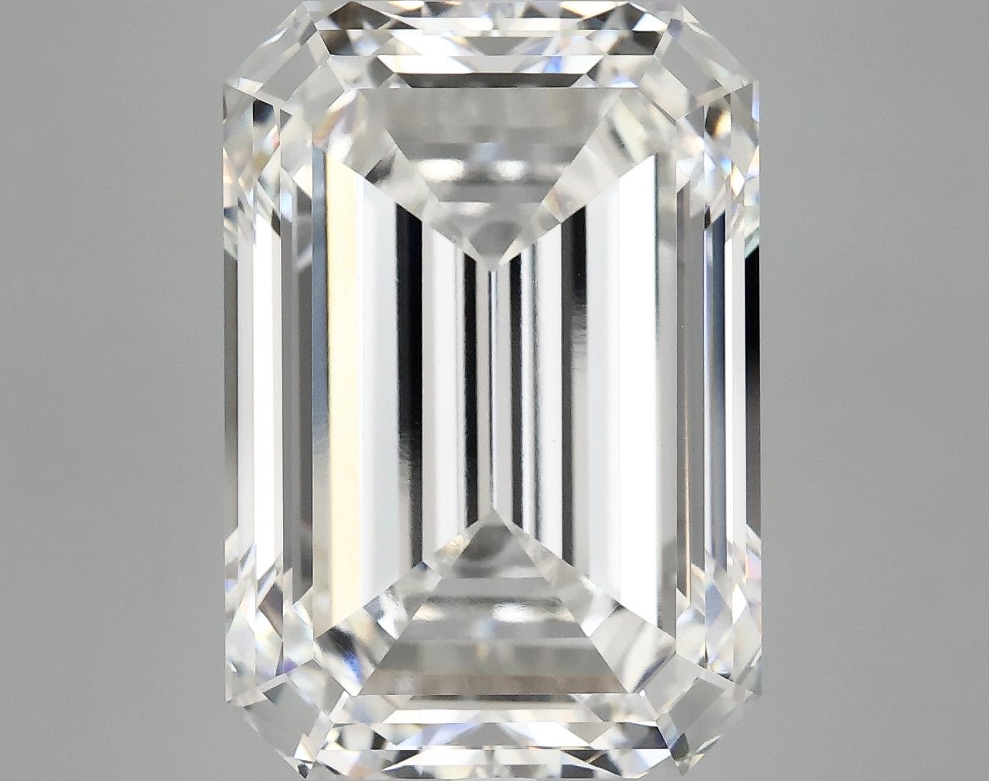 12.09 Carat Emerald Shaped Ideal Cut VVS2 IGI Certified Lab Grown Diamond
