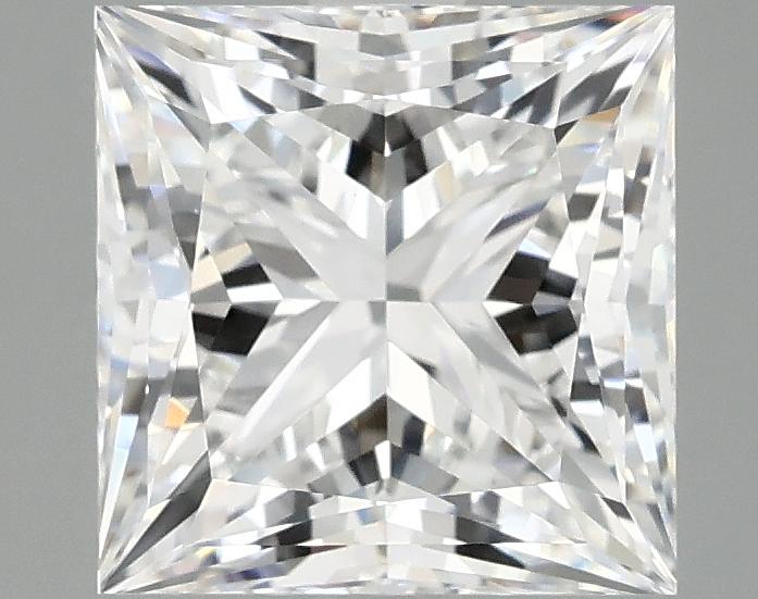 3.07 Carat Princess Shaped Ideal Cut VVS2 IGI Certified Lab Grown Diamond