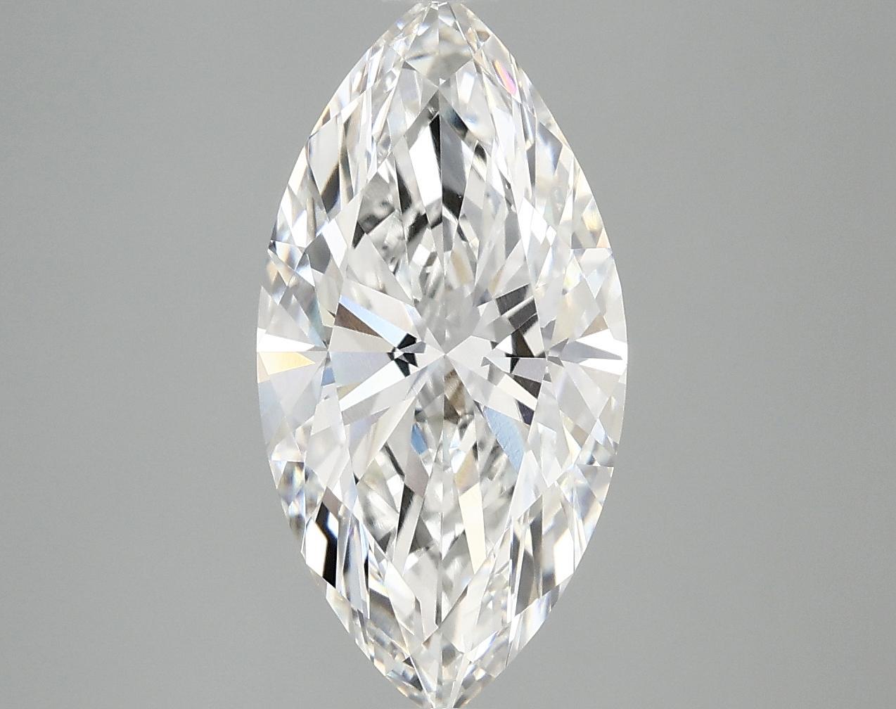 3.42 Carat Marquise Shaped Ideal Cut VVS2 IGI Certified Lab Grown Diamond