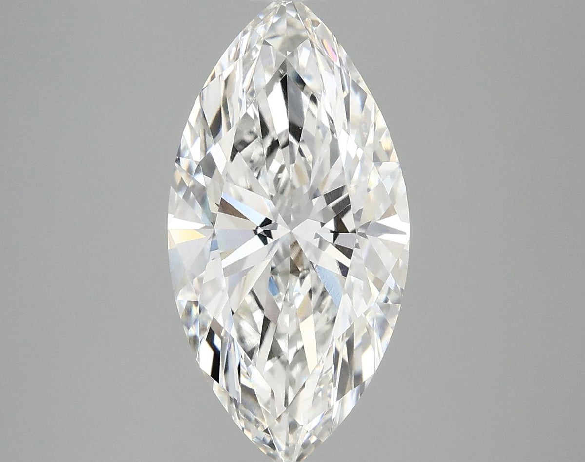 3.42 Carat Marquise Shaped Ideal Cut VVS2 IGI Certified Lab Grown Diamond