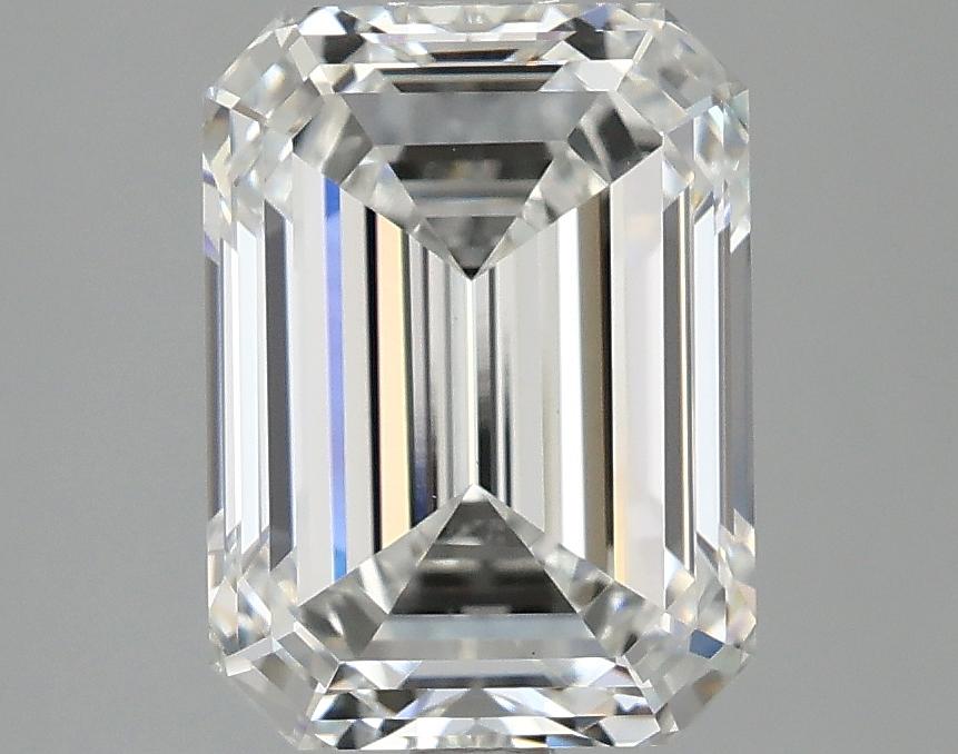 3.07 Carat Emerald Shaped Excellent Cut VVS2 IGI Certified Lab Grown Diamond