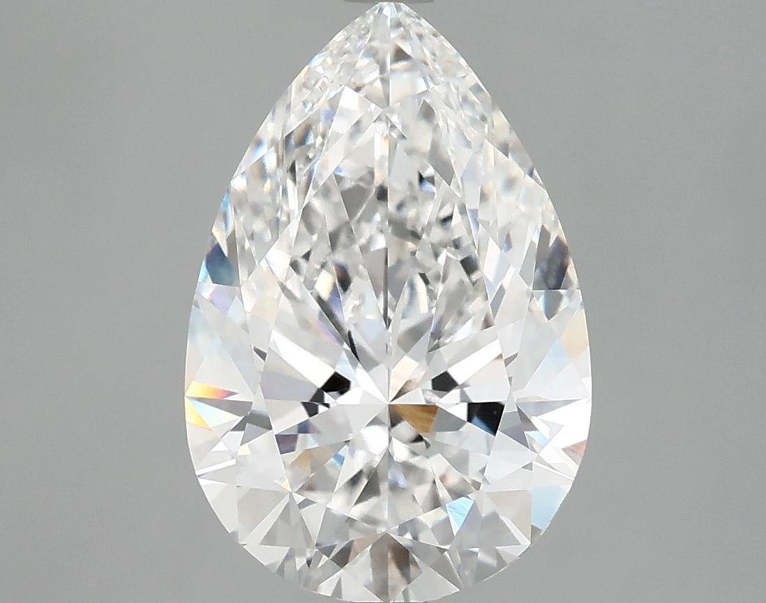 3.92 Carat Pear Shaped Excellent Cut VVS2 IGI Certified Lab Grown Diamond