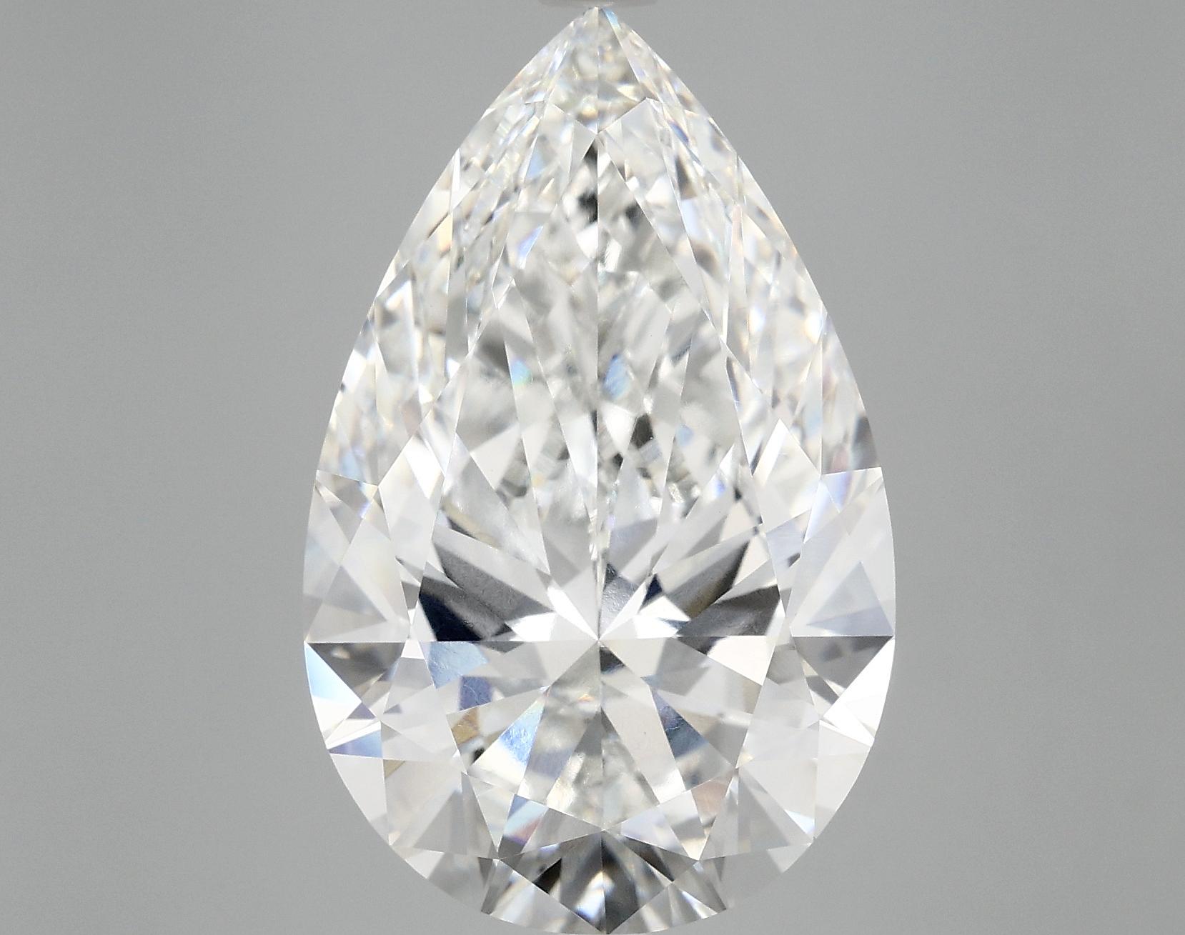 10.1 Carat Pear Shaped Ideal Cut VVS2 IGI Certified Lab Grown Diamond