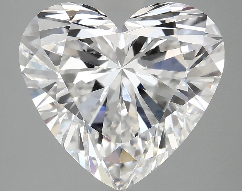 5.09 Carat Heart Shaped Ideal Cut VVS2 IGI Certified Lab Grown Diamond
