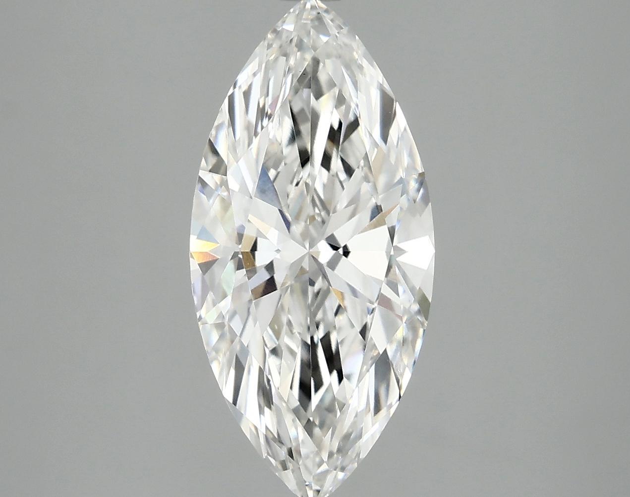 2.58 Carat Marquise Shaped Excellent Cut VS1 IGI Certified Lab Grown Diamond