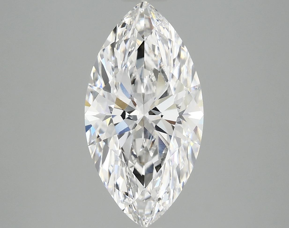3.06 Carat Marquise Shaped Ideal Cut VVS2 IGI Certified Lab Grown Diamond