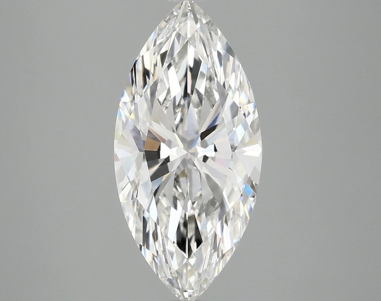 2.97 Carat Marquise Shaped Excellent Cut VVS2 IGI Certified Lab Grown Diamond