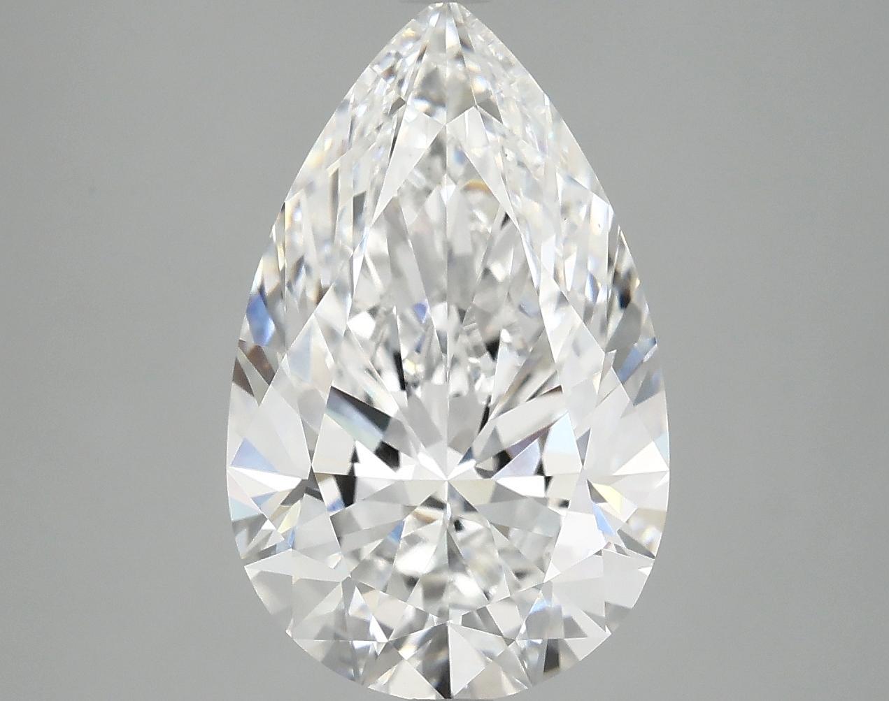 5.04 Carat Pear Shaped Ideal Cut VVS2 IGI Certified Lab Grown Diamond