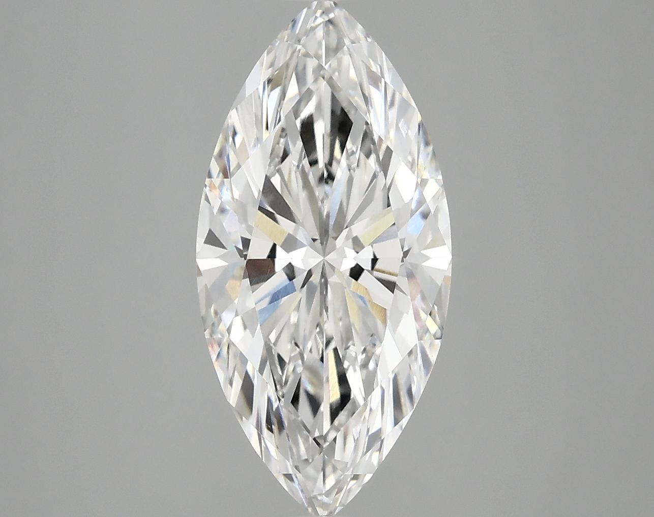 3.07 Carat Marquise Shaped Excellent Cut VVS2 IGI Certified Lab Grown Diamond