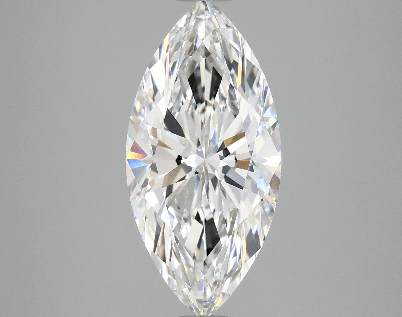 2.98 Carat Marquise Shaped Excellent Cut VVS2 IGI Certified Lab Grown Diamond