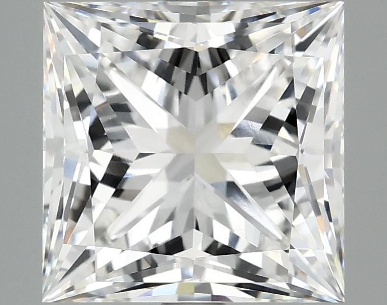 4.12 Carat Princess Shaped Ideal Cut VVS2 IGI Certified Lab Grown Diamond