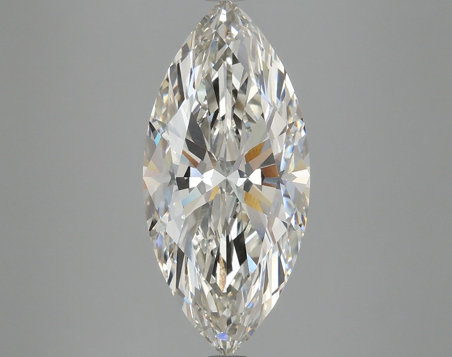 4.57 Carat Marquise Shaped Excellent Cut VVS2 IGI Certified Lab Grown Diamond
