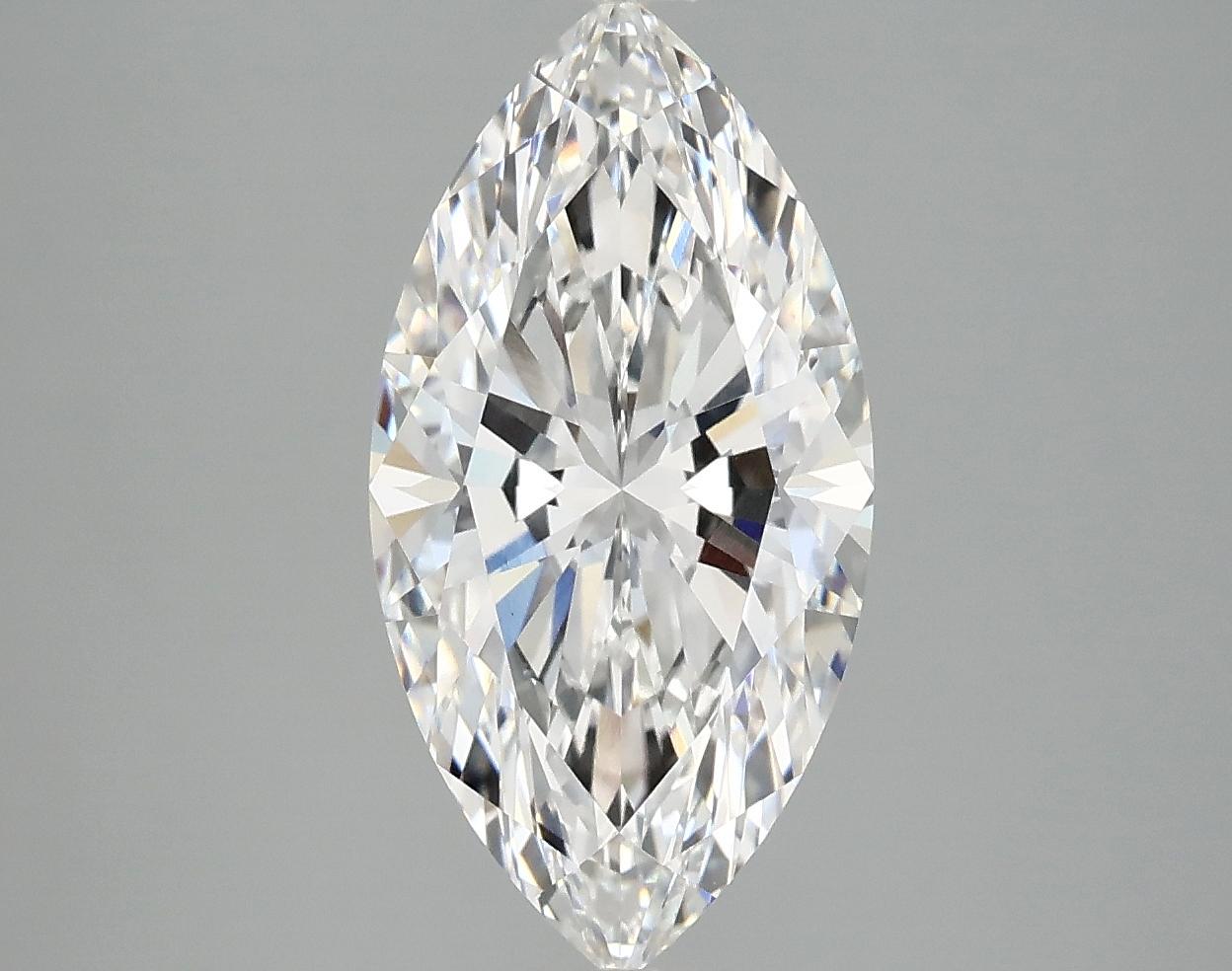 3.09 Carat Marquise Shaped Ideal Cut VVS2 IGI Certified Lab Grown Diamond