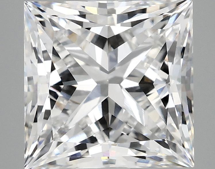 4.13 Carat Princess Shaped Ideal Cut VVS2 IGI Certified Lab Grown Diamond