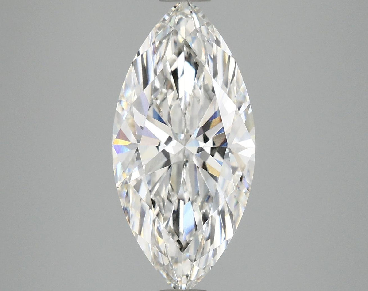 3.05 Carat Marquise Shaped Excellent Cut VVS2 IGI Certified Lab Grown Diamond