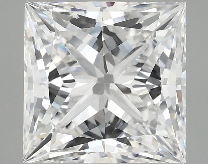 2.81 Carat Princess Shaped Ideal Cut VVS2 IGI Certified Lab Grown Diamond