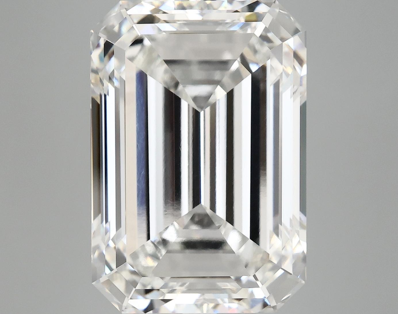 12.33 Carat Emerald Shaped Ideal Cut VVS2 IGI Certified Lab Grown Diamond