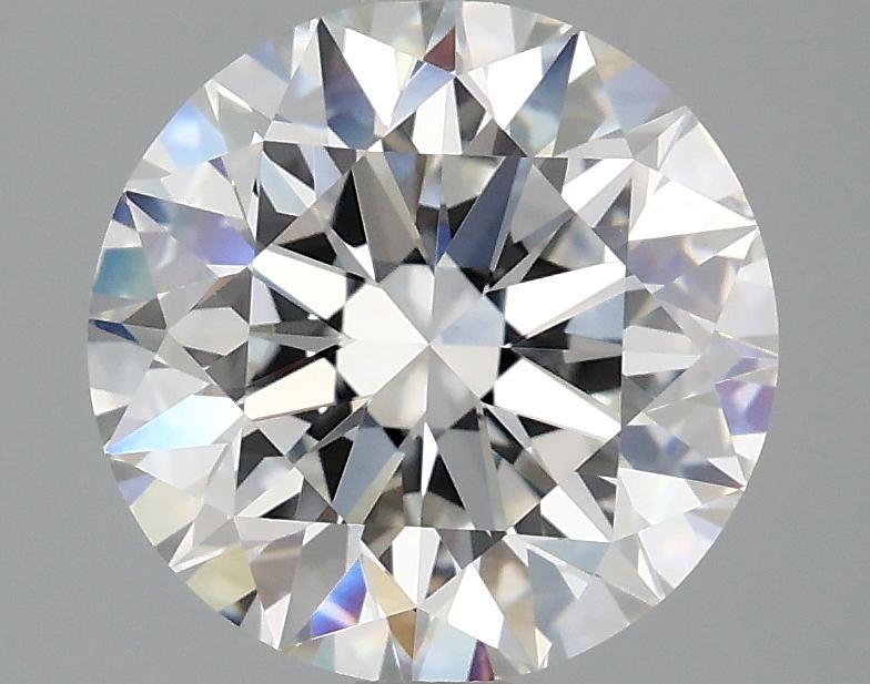 3.07 Carat Round Shaped Excellent Cut VVS2 IGI Certified Lab Grown Diamond