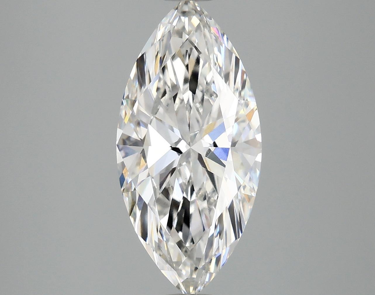3.0 Carat Marquise Shaped Excellent Cut VVS2 IGI Certified Lab Grown Diamond