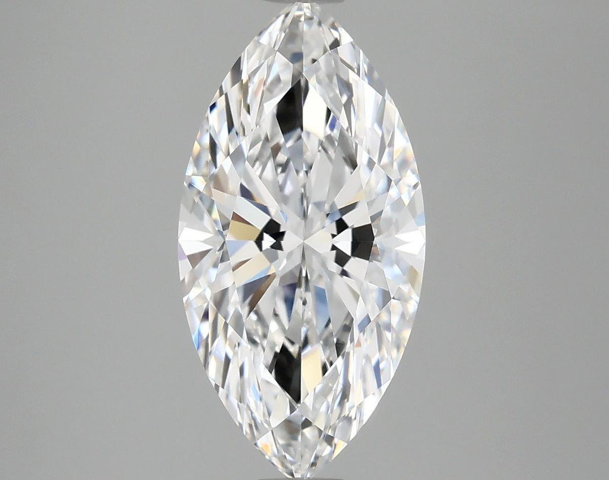 3.09 Carat Marquise Shaped Ideal Cut VVS2 IGI Certified Lab Grown Diamond