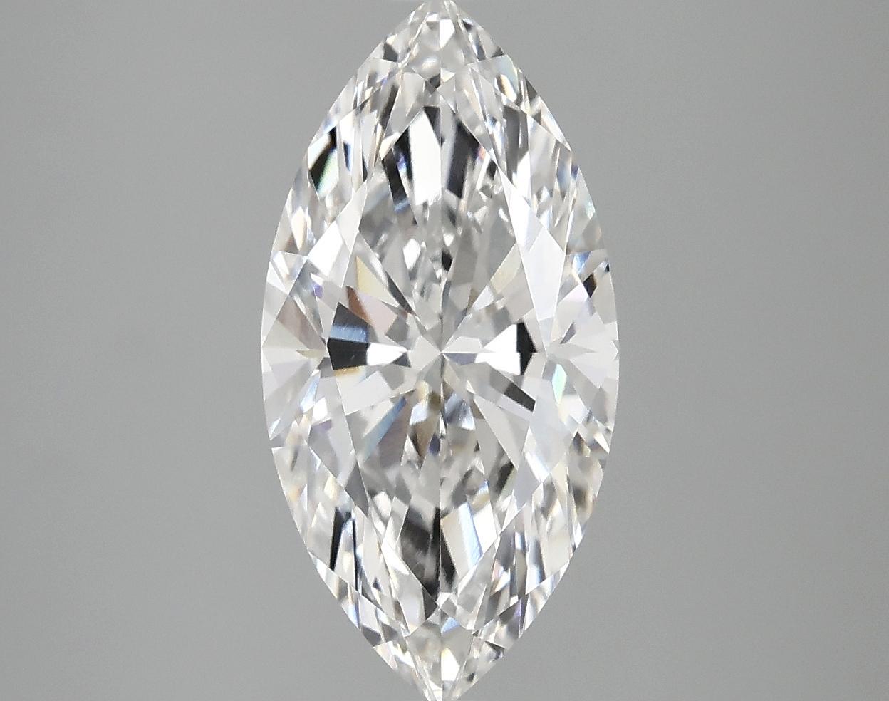 3.07 Carat Marquise Shaped Ideal Cut VVS2 IGI Certified Lab Grown Diamond