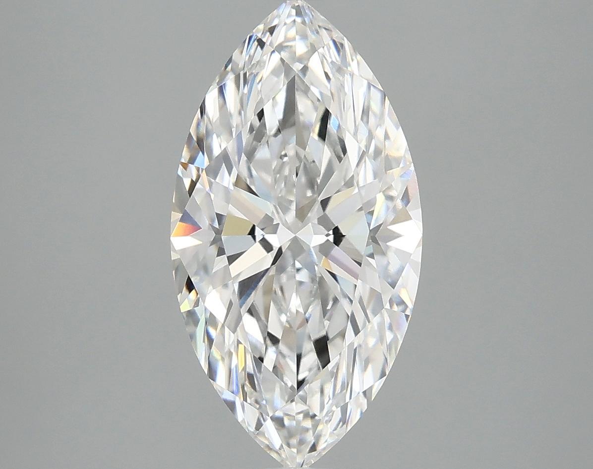 3.03 Carat Marquise Shaped Excellent Cut VVS2 IGI Certified Lab Grown Diamond