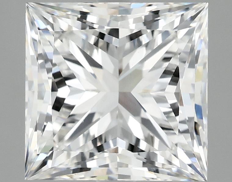 4.09 Carat Princess Shaped Ideal Cut VVS2 IGI Certified Lab Grown Diamond