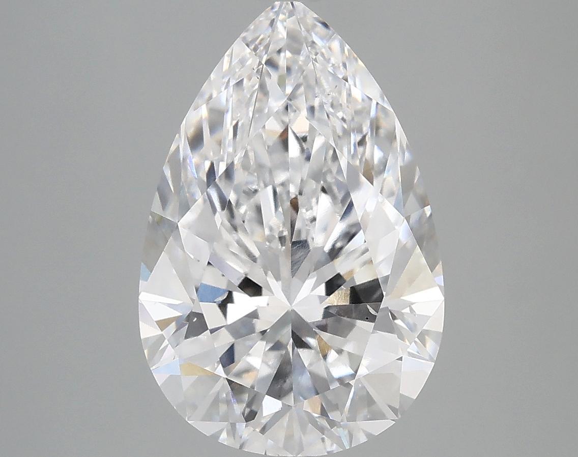 3.85 Carat Pear Shaped Excellent Cut SI1 IGI Certified Lab Grown Diamond