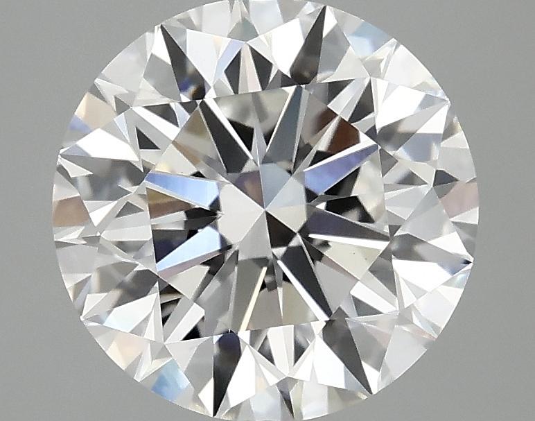 3.08 Carat Round Shaped Excellent Cut VVS2 IGI Certified Lab Grown Diamond
