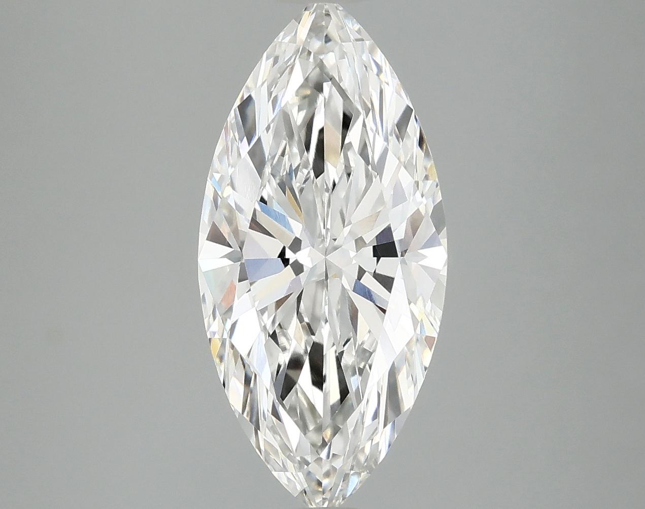 2.98 Carat Marquise Shaped Excellent Cut VVS2 IGI Certified Lab Grown Diamond