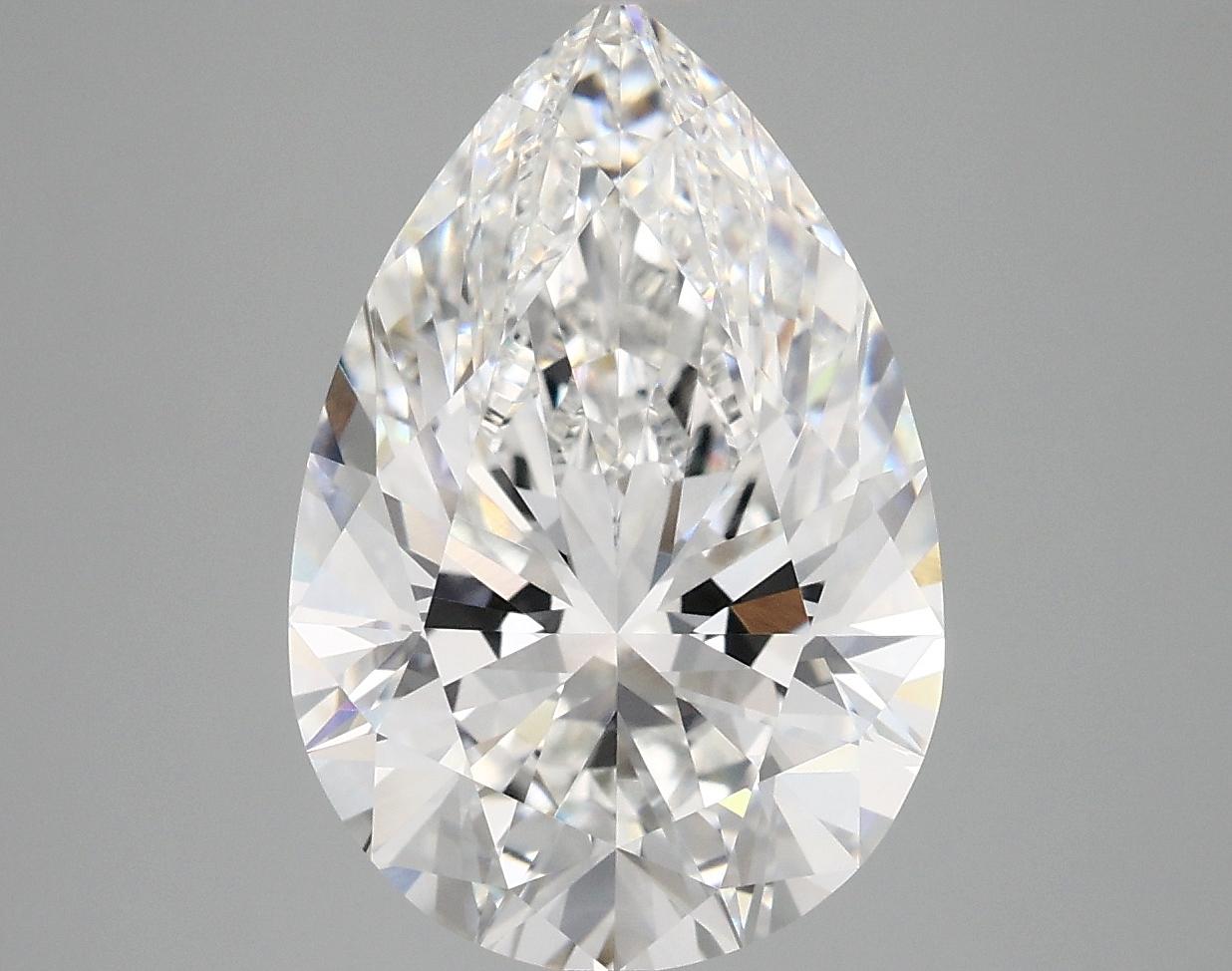 5.09 Carat Pear Shaped Excellent Cut VVS2 IGI Certified Lab Grown Diamond