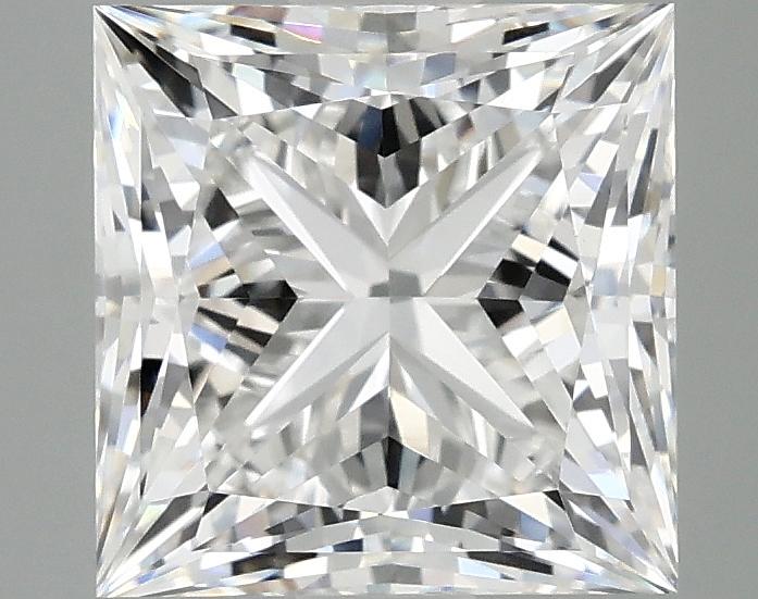 3.09 Carat Princess Shaped Ideal Cut VVS2 IGI Certified Lab Grown Diamond
