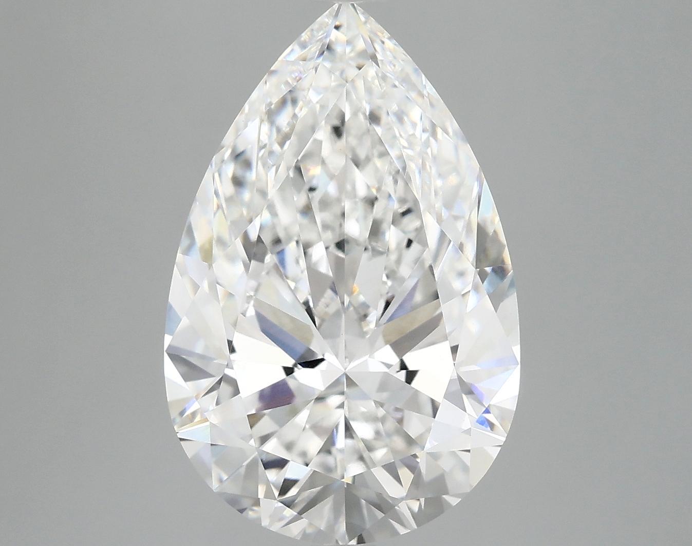 6.03 Carat Pear Shaped Excellent Cut VVS2 IGI Certified Lab Grown Diamond