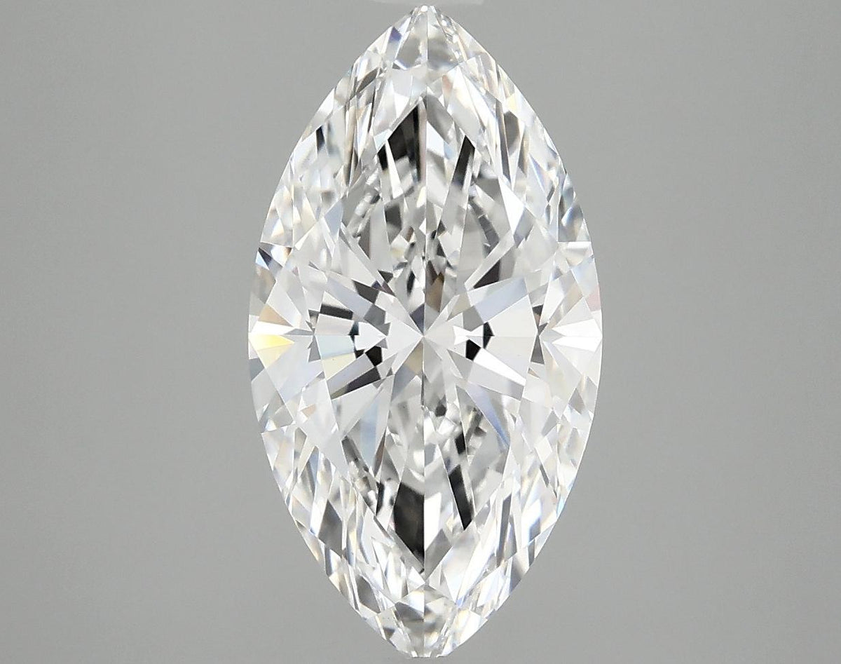 3.06 Carat Marquise Shaped Excellent Cut VVS2 IGI Certified Lab Grown Diamond