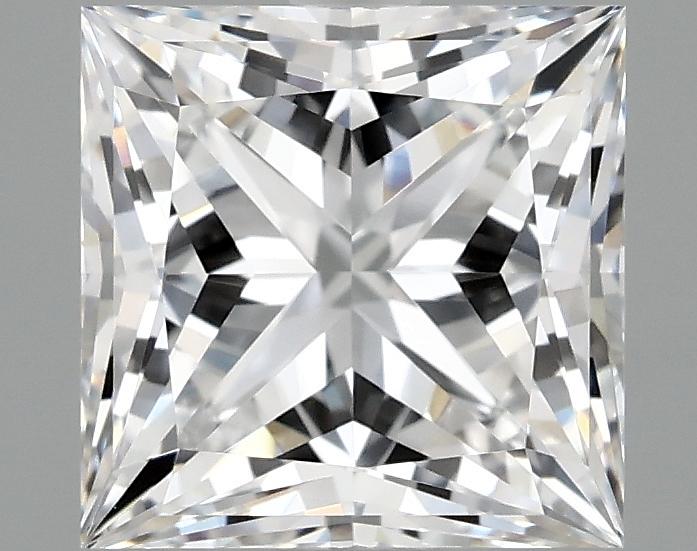 2.09 Carat Princess Shaped Ideal Cut VVS2 IGI Certified Lab Grown Diamond
