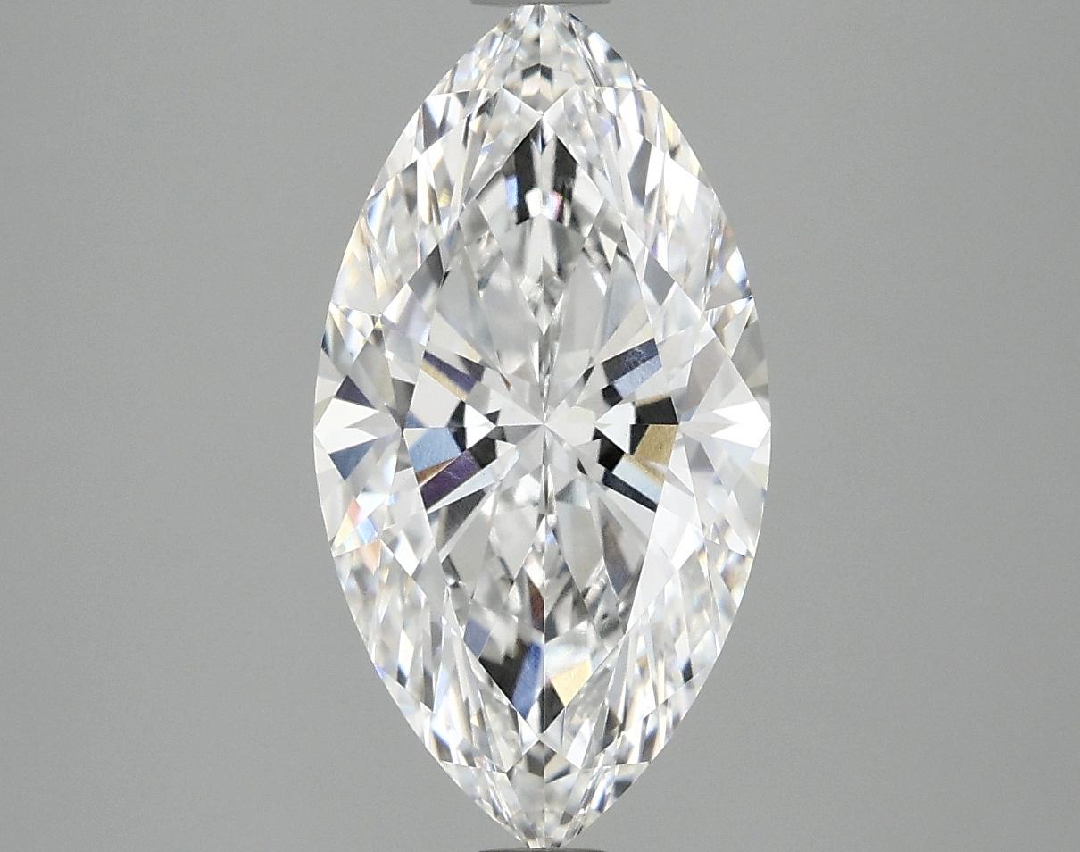 3.07 Carat Marquise Shaped Excellent Cut VVS2 IGI Certified Lab Grown Diamond