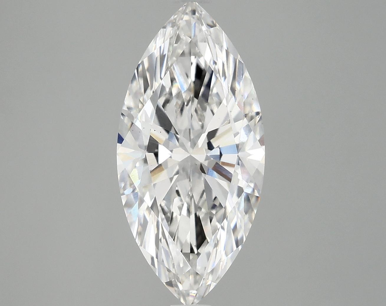 3.07 Carat Marquise Shaped Excellent Cut VS2 IGI Certified Lab Grown Diamond