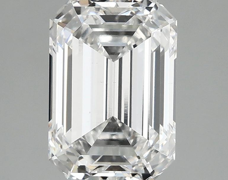 2.57 Carat Emerald Shaped Ideal Cut VVS2 IGI Certified Lab Grown Diamond