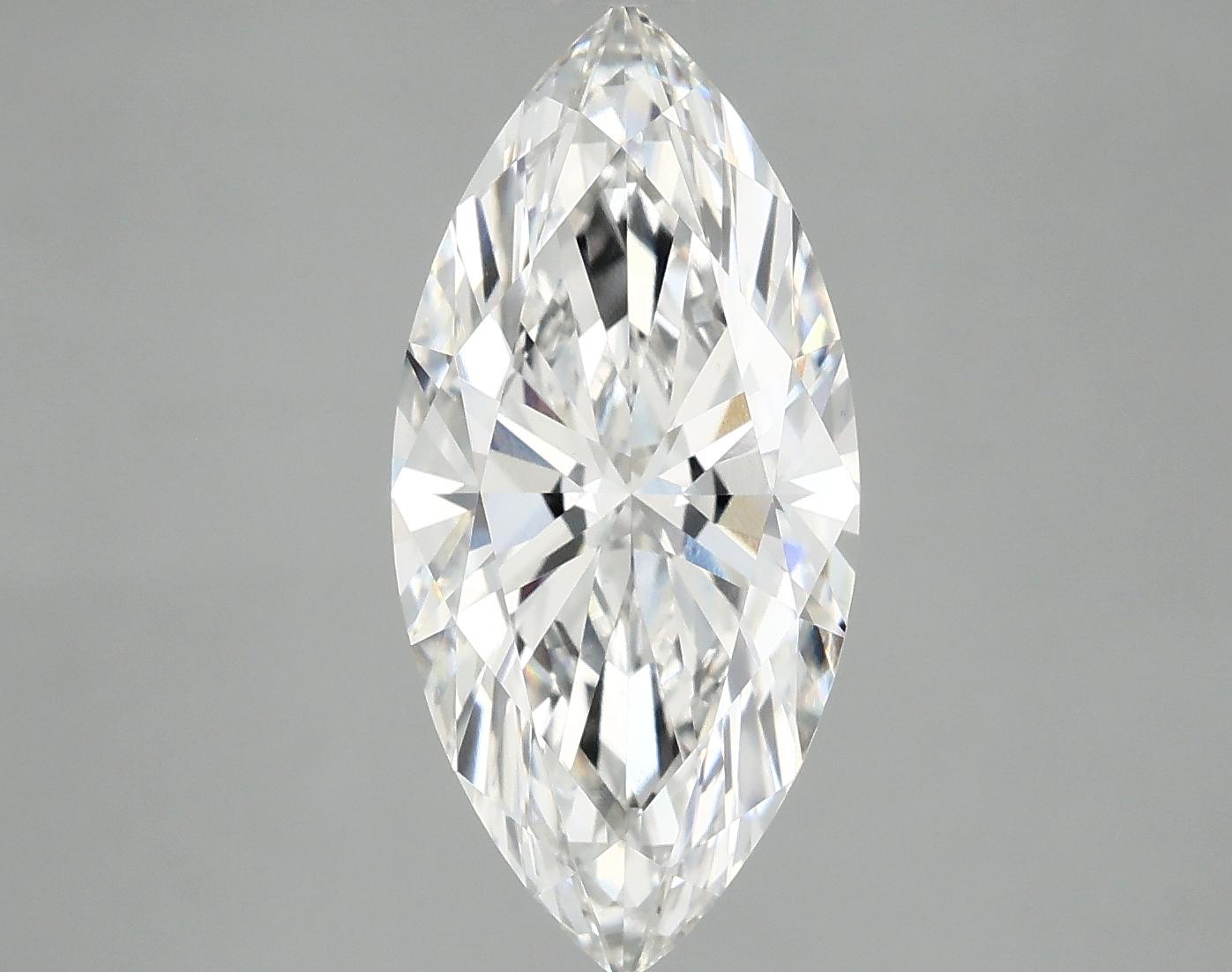 3.07 Carat Marquise Shaped Excellent Cut VVS2 IGI Certified Lab Grown Diamond