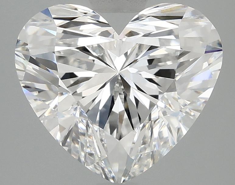 3.09 Carat Heart Shaped Ideal Cut VVS2 IGI Certified Lab Grown Diamond