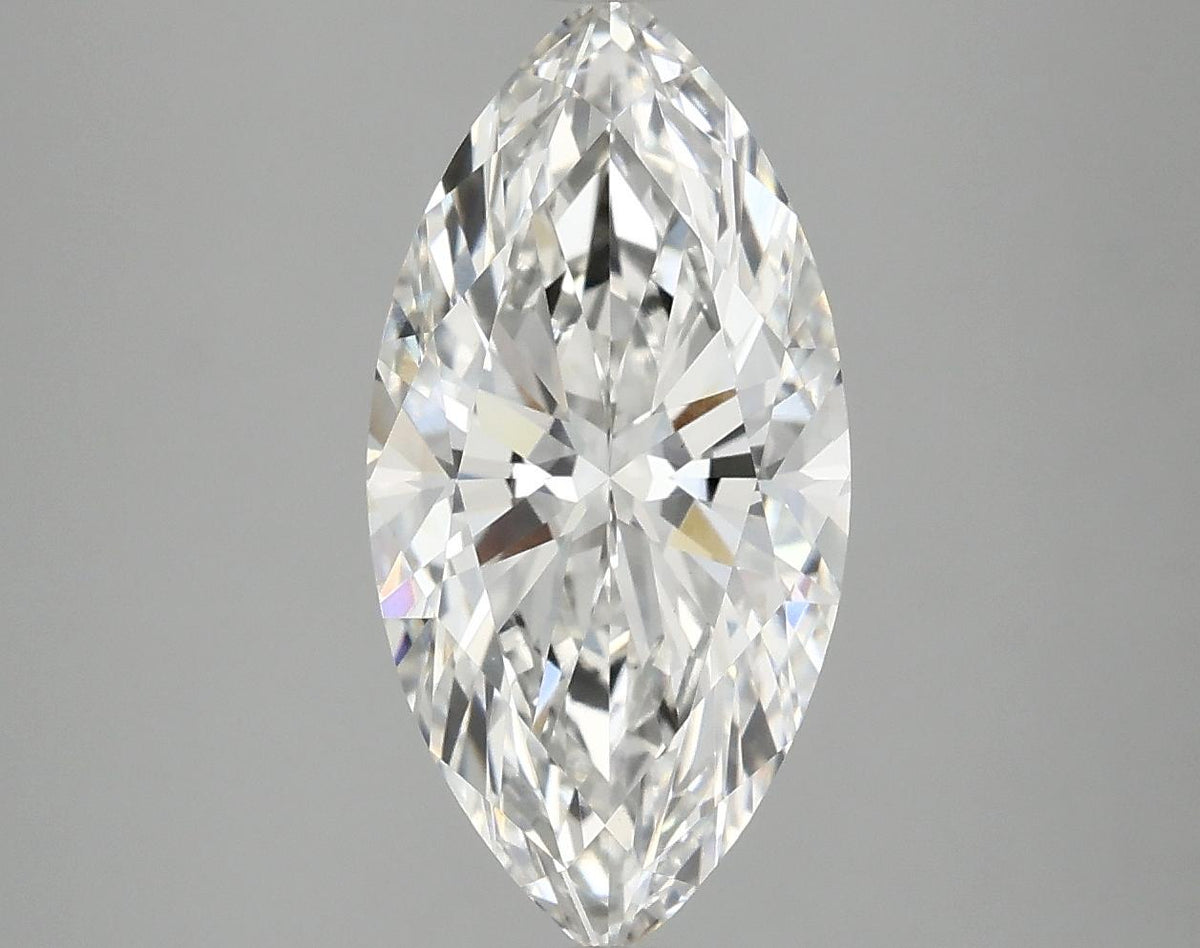 3.09 Carat Marquise Shaped Ideal Cut VVS2 IGI Certified Lab Grown Diamond