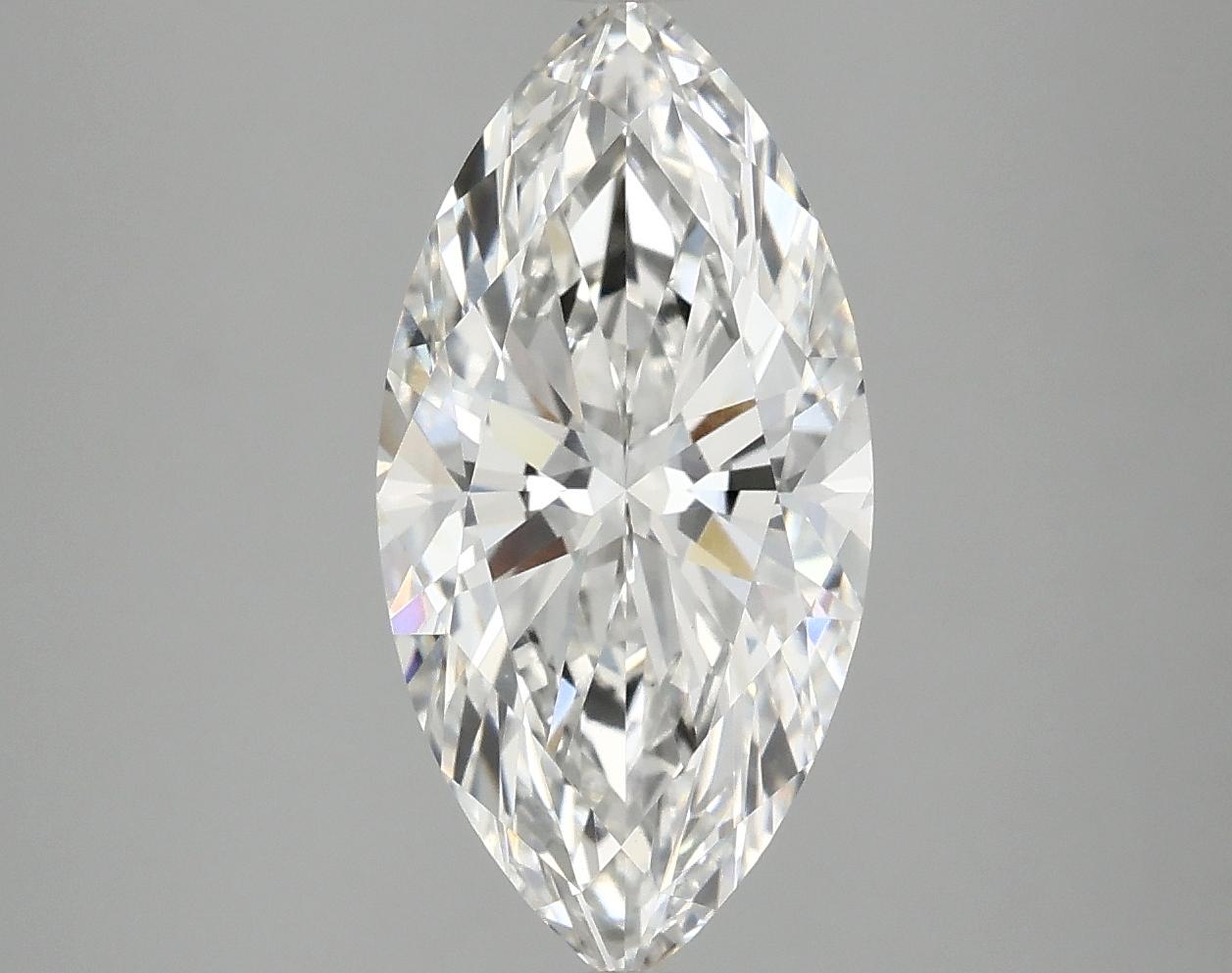 3.09 Carat Marquise Shaped Ideal Cut VVS2 IGI Certified Lab Grown Diamond