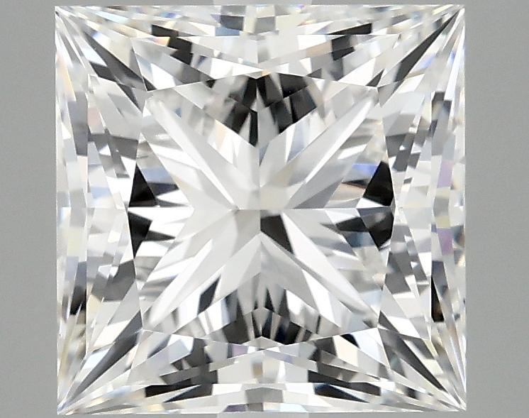 4.27 Carat Princess Shaped Ideal Cut VVS2 IGI Certified Lab Grown Diamond